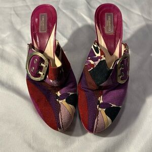 Emilio Pucci Colorful Women's Shoes with Buckle Detail Y2K